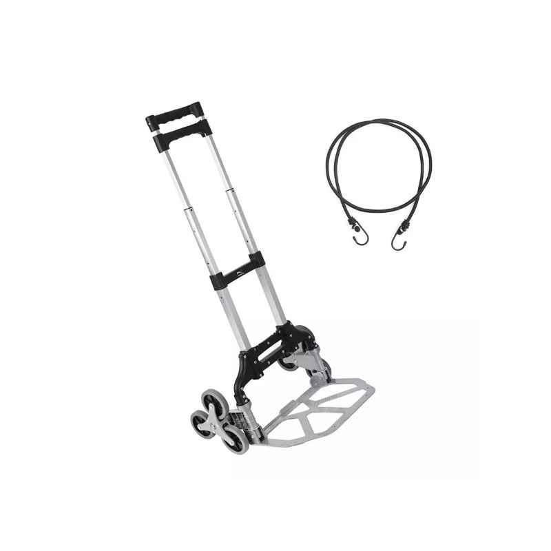 Welbuilt 75kg Aluminium Foldable Stair Climbing Hand Truck with Telescopic Handle, WBHCSC75