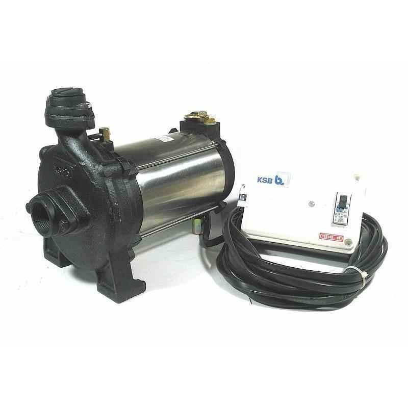 KSB OPAL 10 1HP Single Phase Open well Monoblock Pump with Control Panel