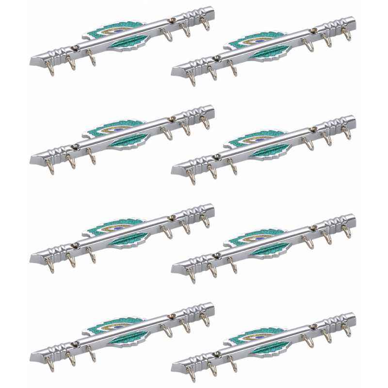 Abyss ABDY-0951 Chrome Finish Stainless Steel Antique Designer Mino Hooks (Pack of 8)