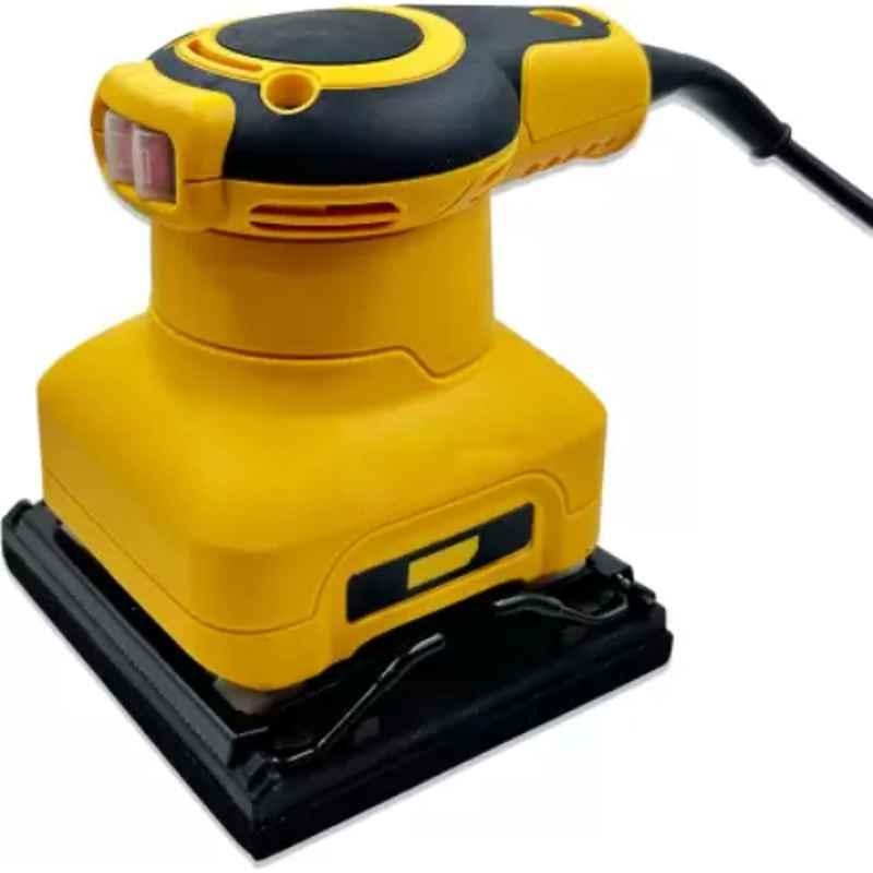Deli 300W 4 inch Metal Yellow & Black Straight-line Palm Sander, DL-SG110-E1