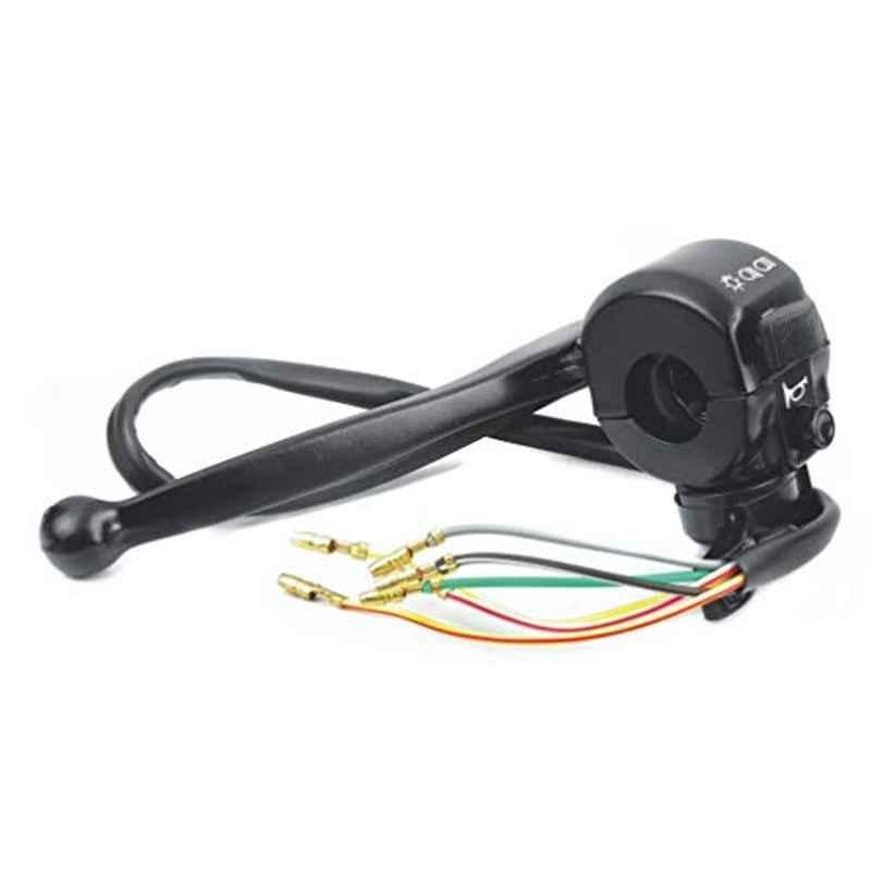 Uno Minda LHS Handle Bar Switch with Lever Assembly, Wire & 5 Bullet for TVS AX100, R100, Max100 & Max100R, SW-0655A