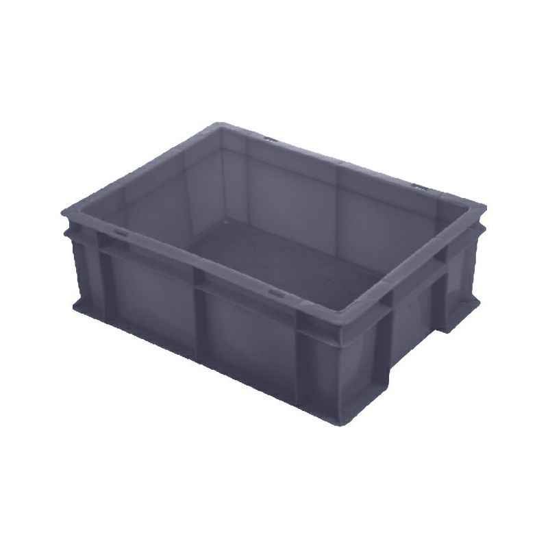 Supreme 400x300x175mm 17 Litre Grey Premium Plastic Crate, SCL-403017