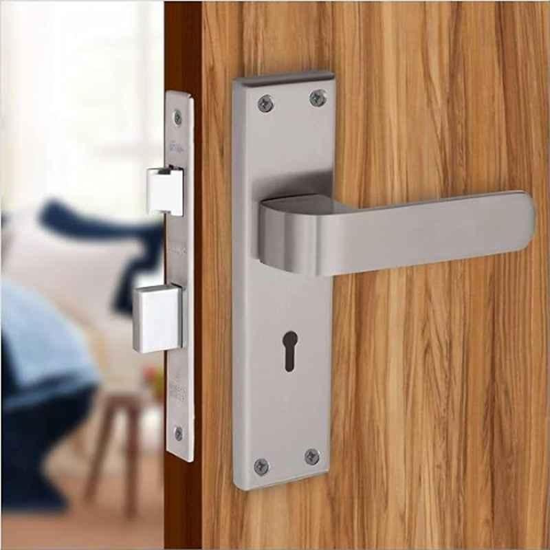 Ojass 5 & 7 inch Stainless Steel & Aluminium White Mortise Door Lock Set, BML65KY+S099SS