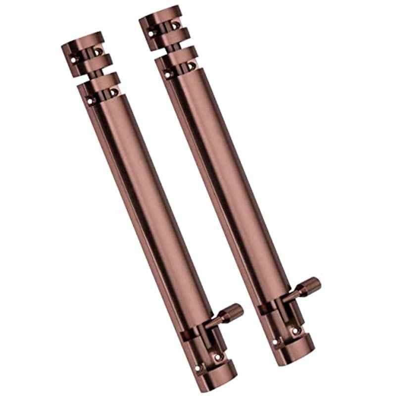 Screwtight Xylo 10 inch Aluminium Rose Gold Finish Tower Bolt, XYLO-RG-10IN-2 (Pack of 2)
