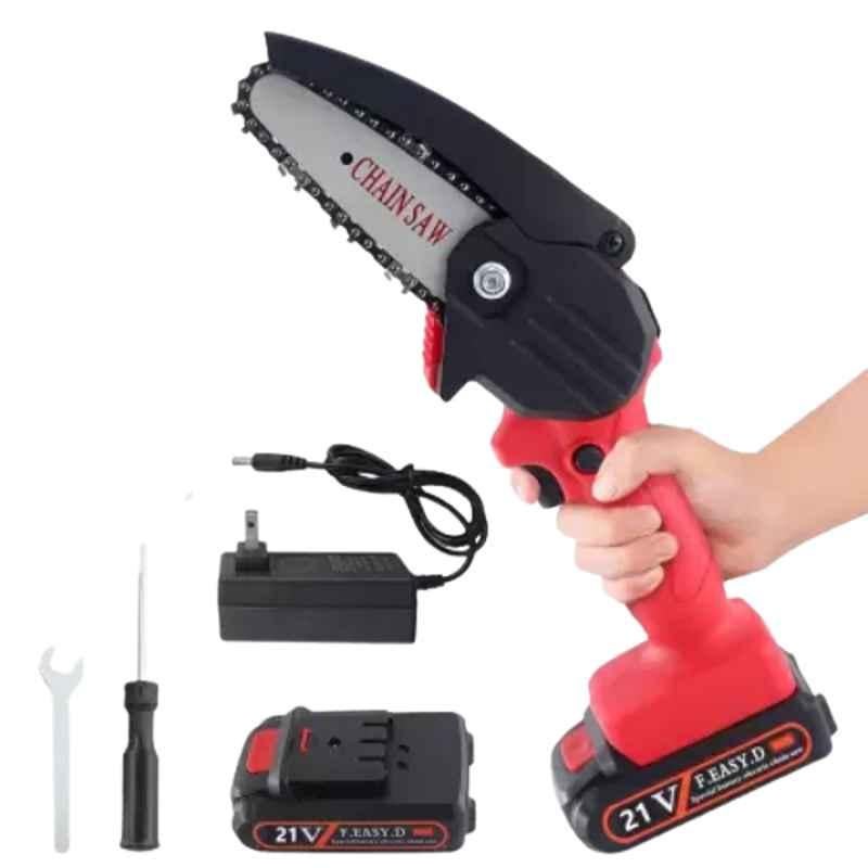 Sauran 21V 25cm Double Battery Cordless Chainsaw with Battery Indicator