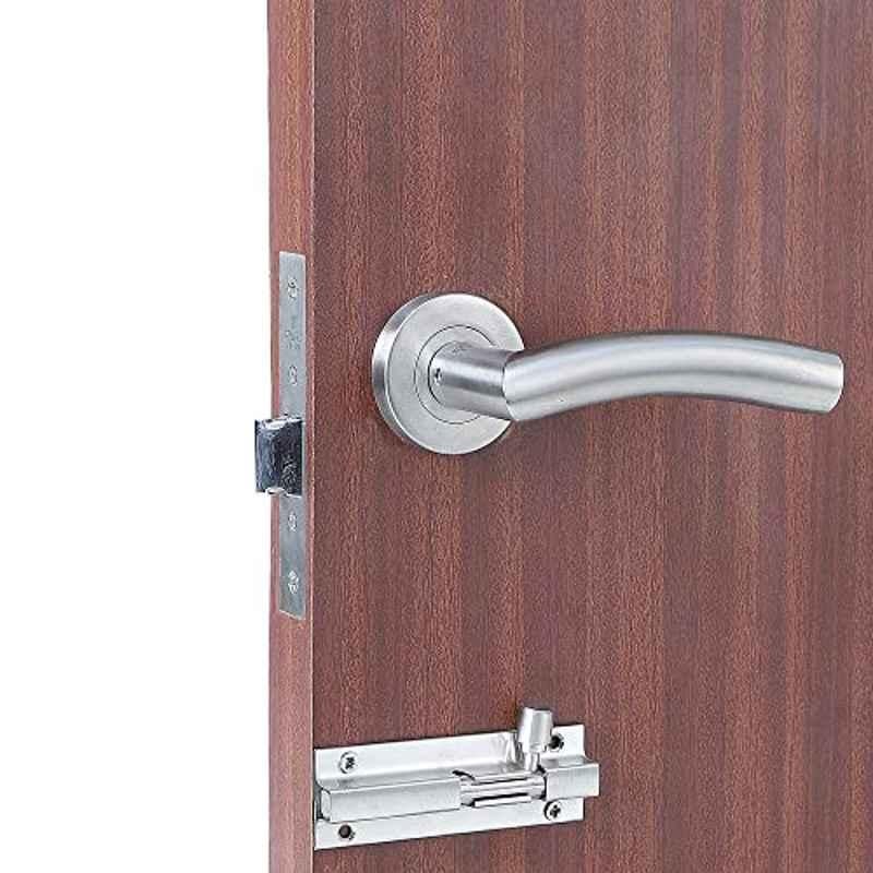 Saze â€ŽStainless Steel 304 Matt Finish Heavy Duty Mortise Lock for Door with Bolt Latch & Pull Handle, MG-1105