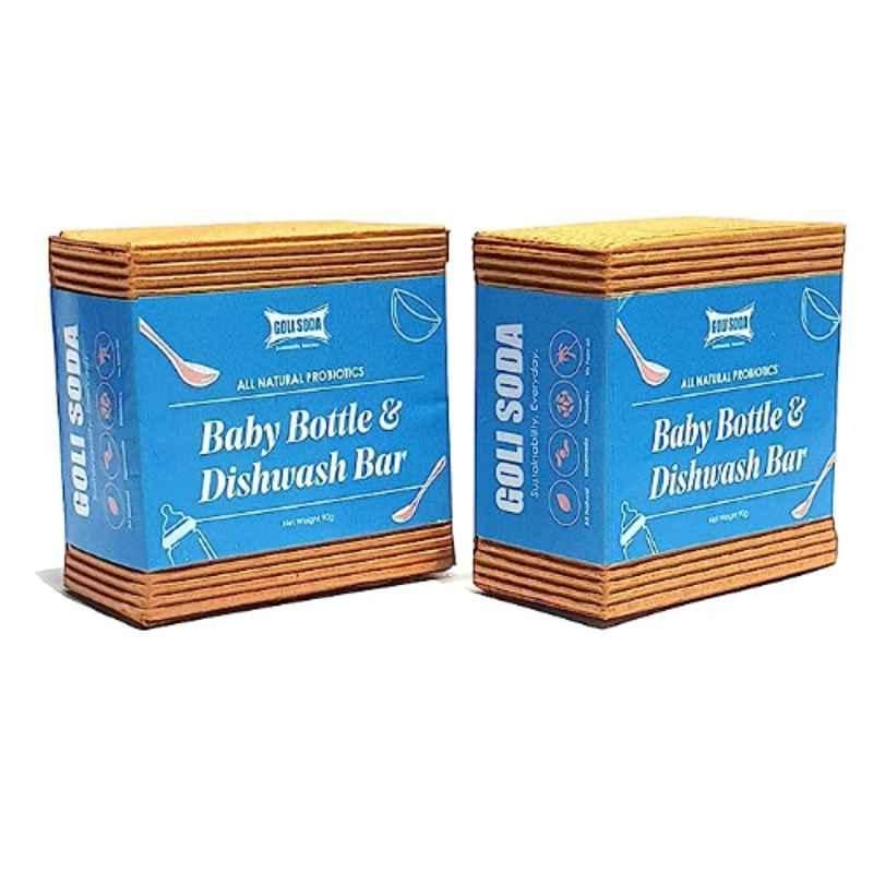 Goli Soda All Natural Probiotics Baby Bottle & Dishwash Bar, GSBDW001x2 (Pack of 2)