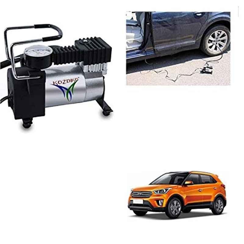Kozdiko 12V DC Heavy Duty Metal Tyre Inflator for Hyundai Creta, Tyre_Inflator_D154