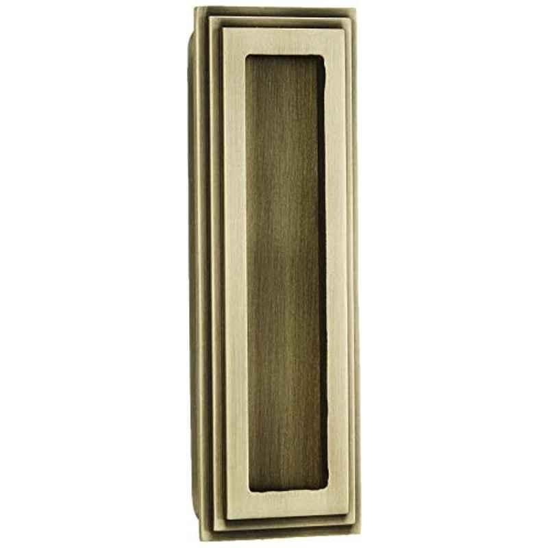 Aquieen 128mm Malleable Black Matte Concealed Sliding Handle for Wardrobe, SC-751-128 (Pack of 2)