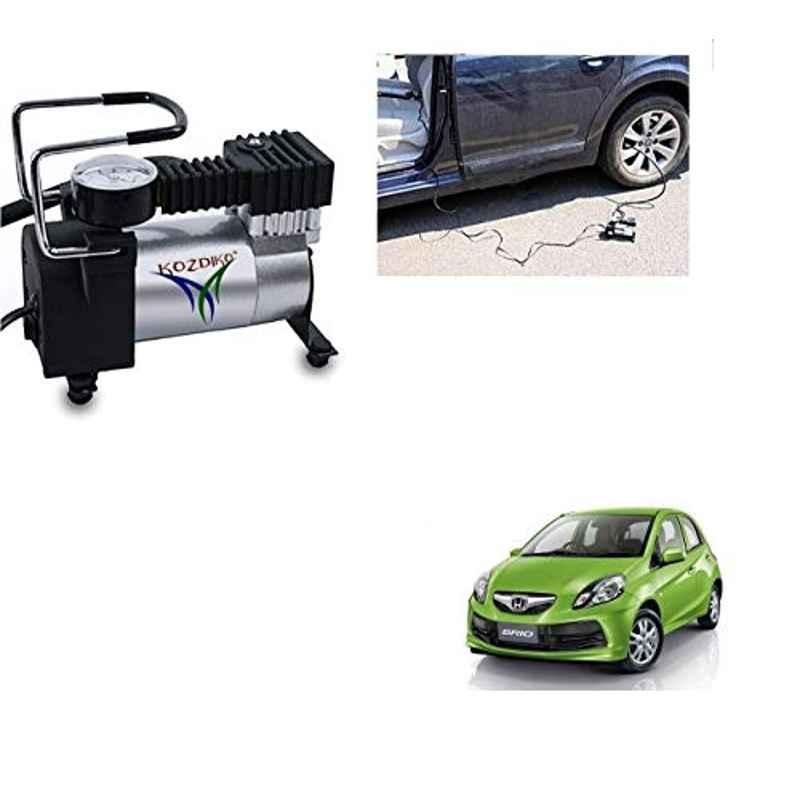 Kozdiko 12V DC Heavy Duty Metal Tyre Inflator for Honda Brio, Tyre_Inflator_D164