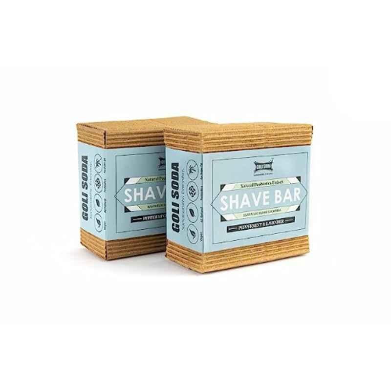 Goli Soda 90g All Natural Probiotics Shave Bar, GSSB001x2 (Pack of 2)