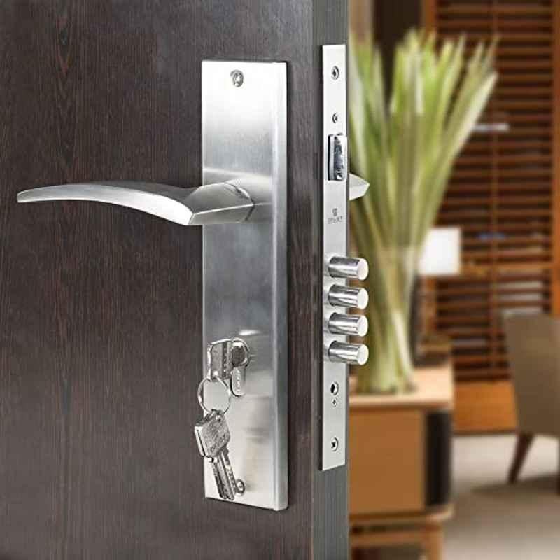 Voltizi Lobos 10 inch Stainless Steel 304 CY Plate Mortise Door Lock Handle Set