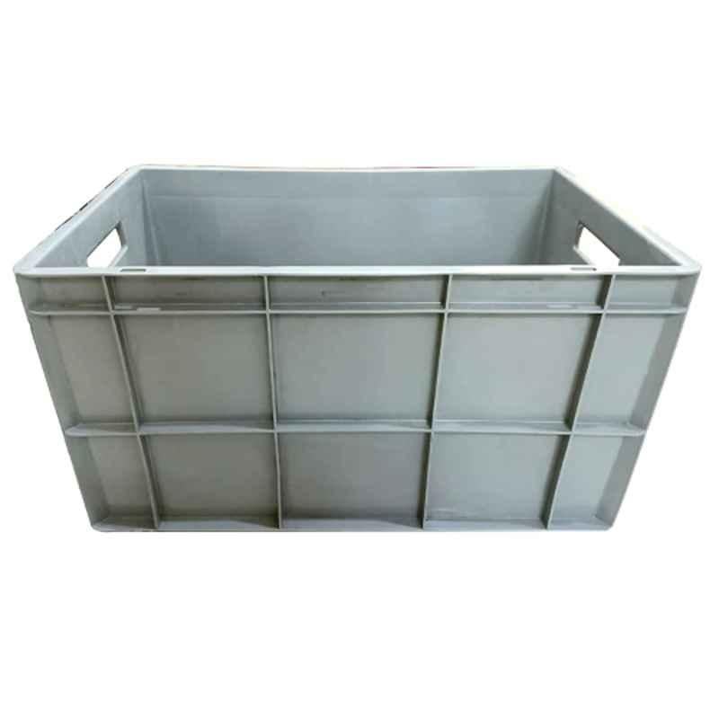 Xela 310-G 60x40x32cm Plastic Grey Multipurpose Heavy Duty Portable Crate