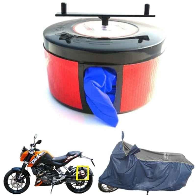 Bike Blazer Air Force Blue Nylon Taffeta Universal Size Semi-Automatic Bike Body Cover for KTM 390 Adventure, 2021 RC 125, 2021 RC 200 & 790 Duke