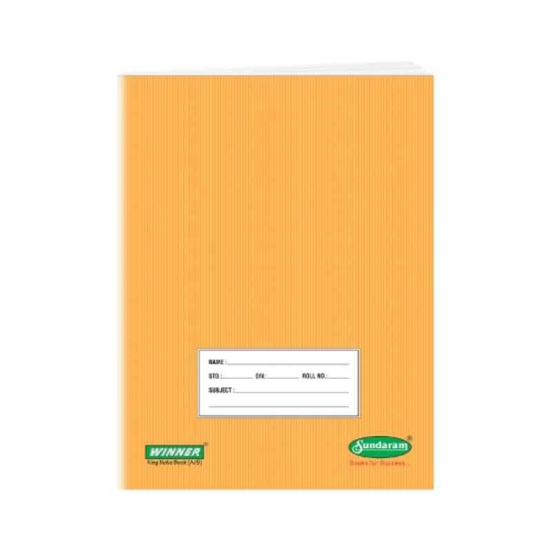Sundaram Winner 172 Pages Single Line King Notebook for School, Home & Office, E-15 (Pack of 9)