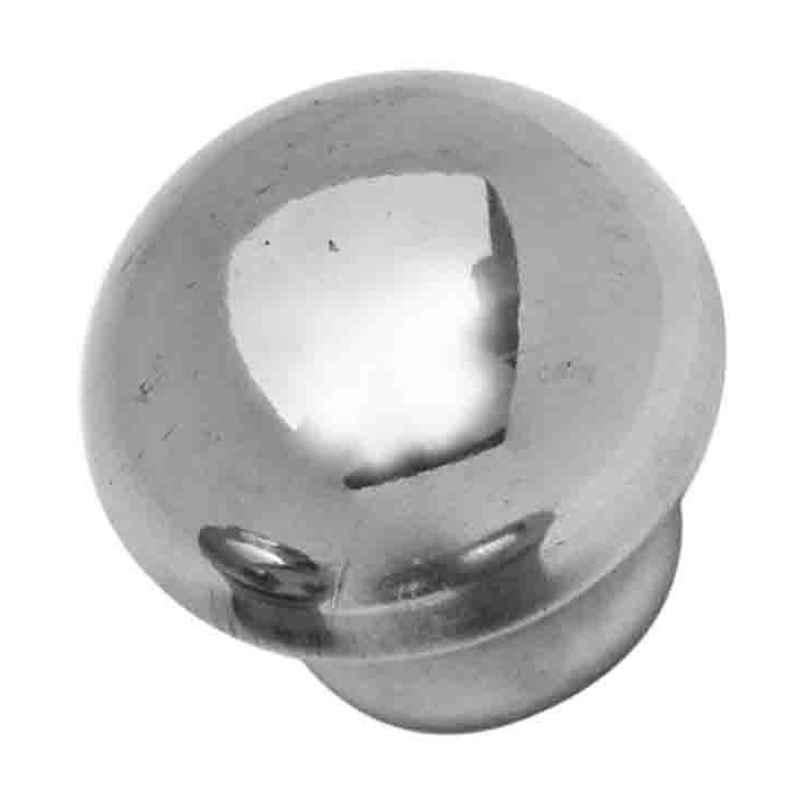 Smart Shophar 1.25 inch Stainless Steel Silver Buick Door Knob, SHA40KB-BUIC-SL1.25-P2 (Pack of 2)