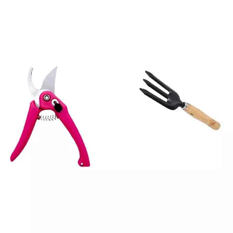 Sky Blue 0.98 inch Iron Bypass Pruner, SK_BL_PRUNER0016 (Pack of 2)