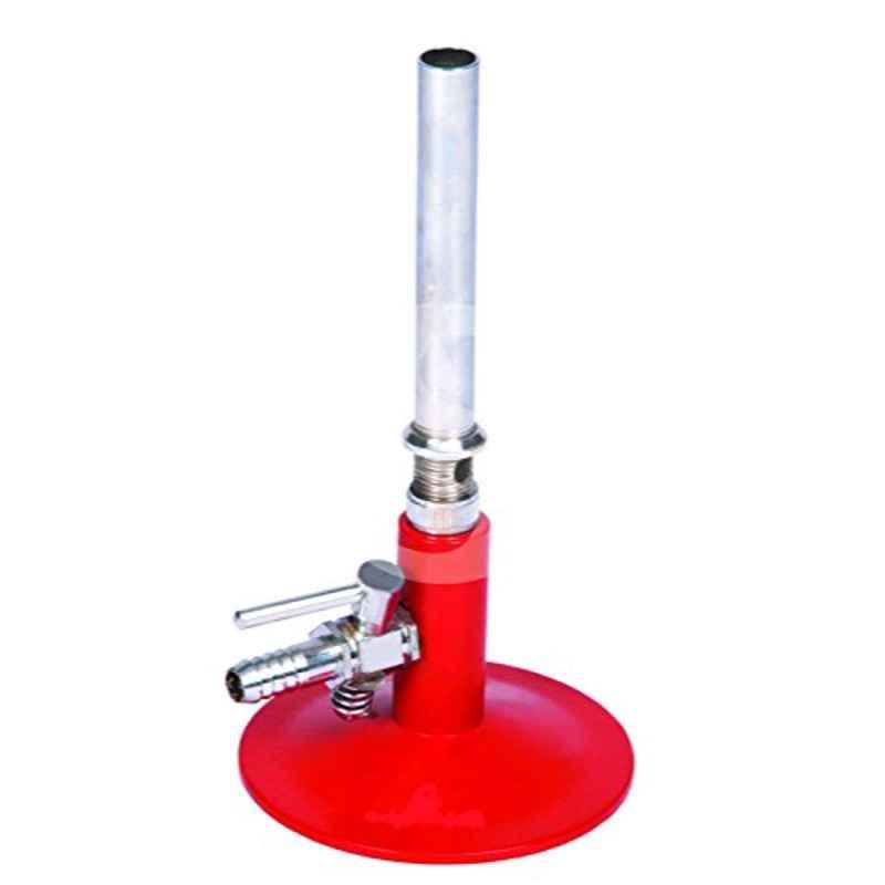New Verma Brass Sheet Base Bunsen Burner with Stop Cock