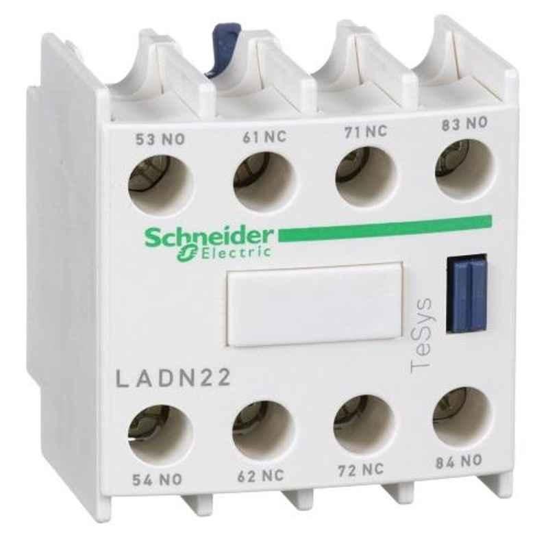 Schneider Electric LADN22 TeSys D 2 NO + 2 NC Auxiliary Contact Block