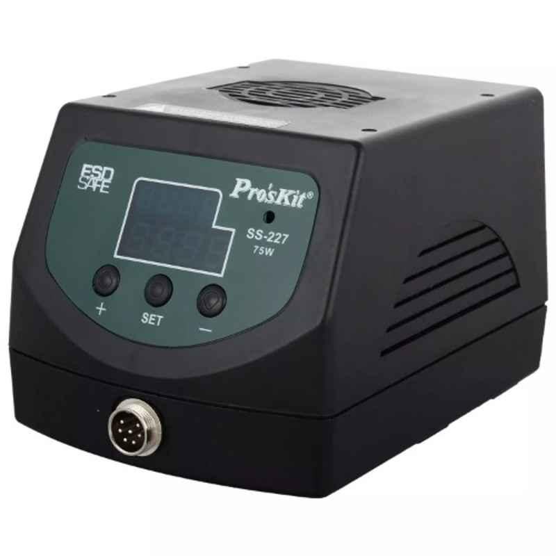 Proskit 220-240V Black Digital Temperature-Controlled Soldering Station, SS-227B
