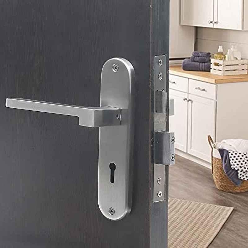 Saze 8 inch Stainless Steel 304 Antique Finish KY Plate Mortise Door Lock Handle Set, LB-306