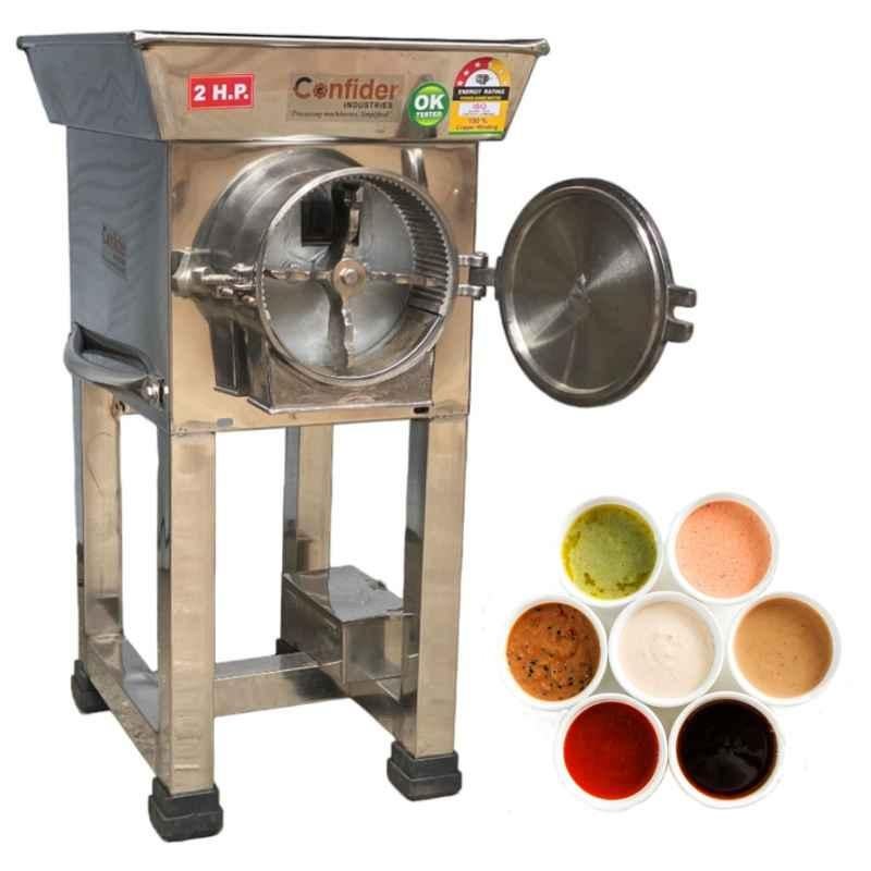 Confider 2HP Stainless Steel Single Phase Wet Pulverizer, GM2