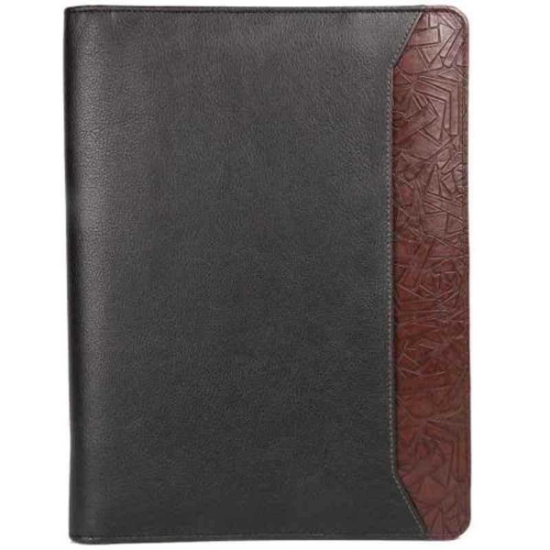 Elan B5 20.5x4x29.2cm Foam Black Tech Folder with Patch, EFTF-014-BL