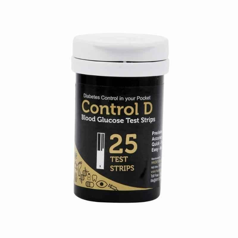 Control D Blood Glucose 25 Test Strips (Pack of 3)