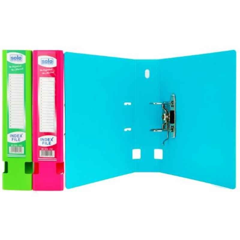 Solo Polymer Plastic Black Sheet Index Box File, XC515 (Pack of 5)