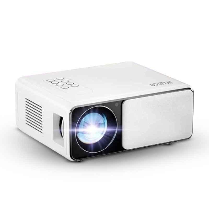 WZATCO Yuva Plus 1080P Native Full HD with 4K Support Projector with 420 ANSI lumens, LTPS Display, Manual Focus & Keystone & Slide Lens Door
