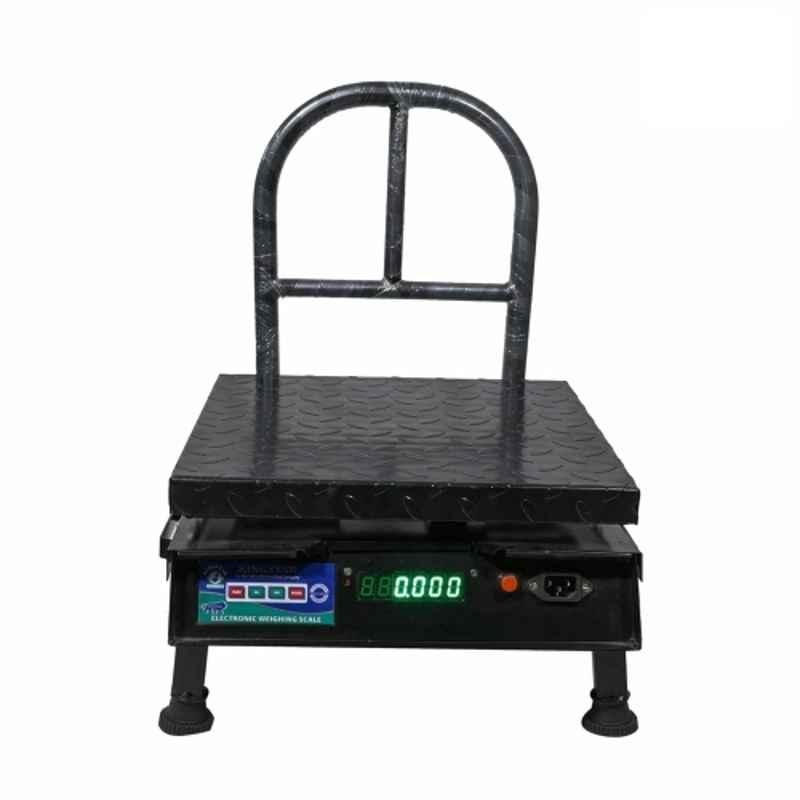 Kingstar 100kg 360x360mm Metal Bright Green LED Backlight Display Weighing Scale