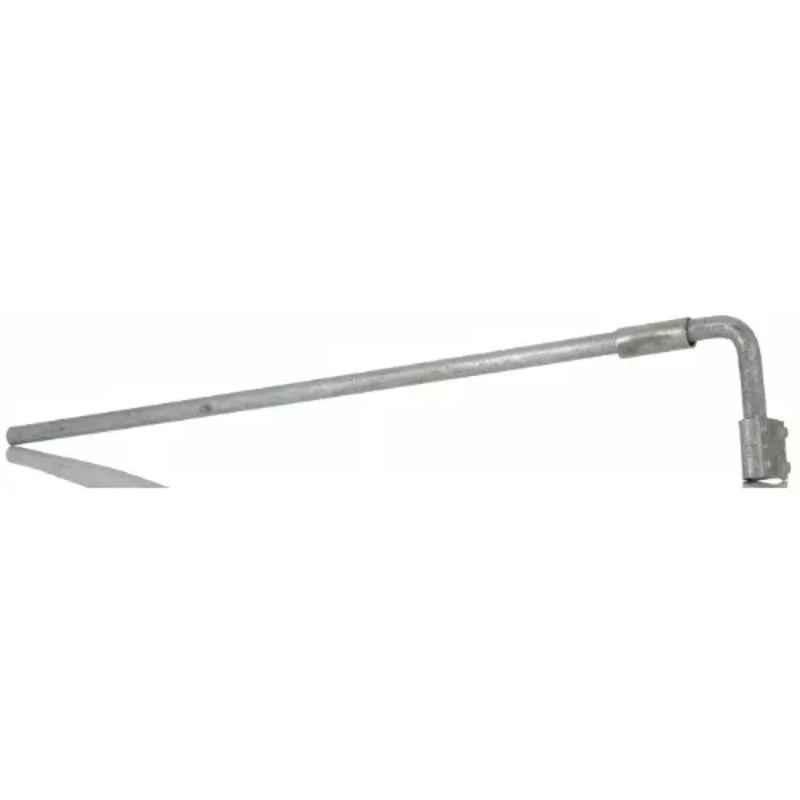 RS Pro 609mm Steel Galvanised Finish Door Bolt, 2549965