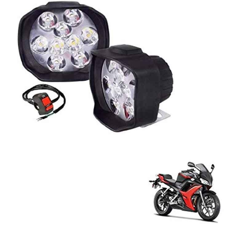Kozdiko 2 Pcs Sheen 15W 9 LED 6000k Transformer Bumble Bee Style LED Fog Light Set for Hero HX 250, koz_81280