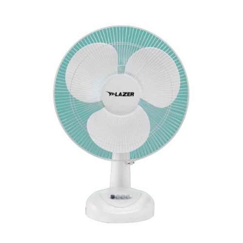 Lazer ECS 60W White Table Fan, Sweep: 400 mm