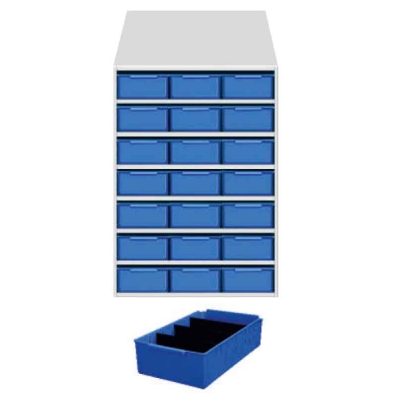 Universal 525kg 8 Shelves Steel & Plastic Light Grey Storage Rack, UMASU20