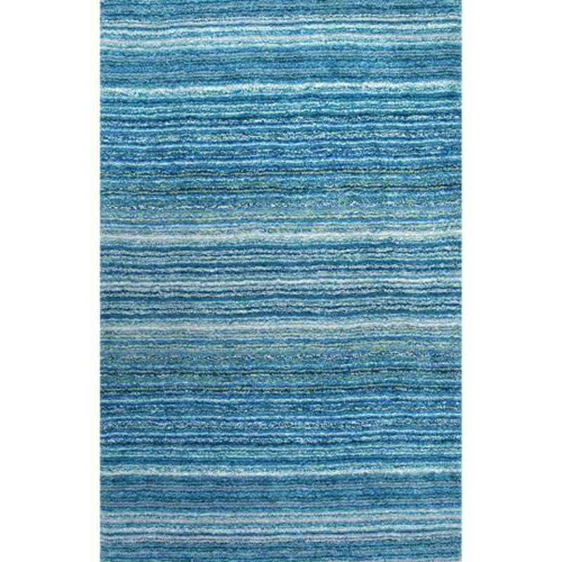 Carpetify 3x5ft Sky Blue Mixture Classie Ombre Pattern Shag Area Rug, 1111YTZ34JP