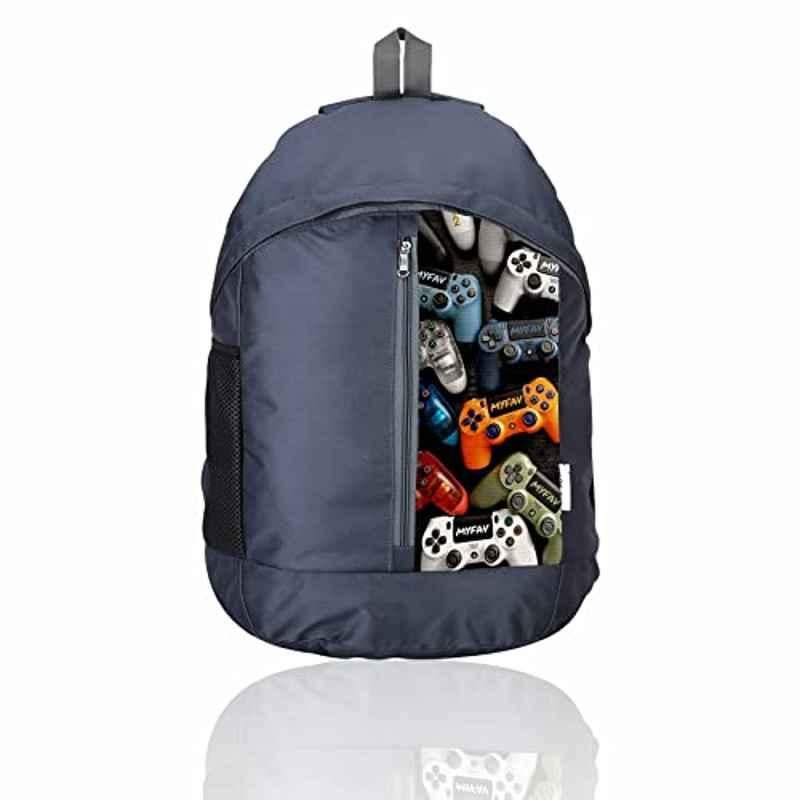My Fav 25L Polyester Grey Laptop Backpack, MFB0118