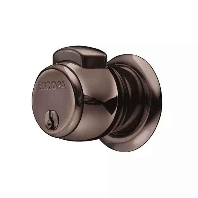 Europa 17.8mm Gun Black 14 Pin Dimple Key Door Lock, C322