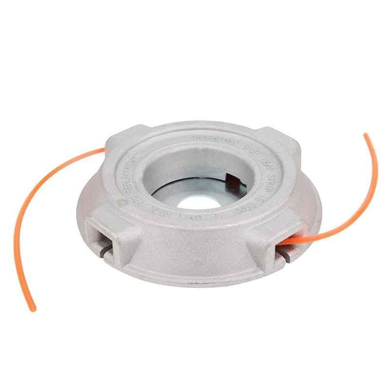 Farmo Tools 5.31 inch Aluminum Silver Grass Trimmer Head with 4 Nylon Lines for Brush Cutter, FTA007