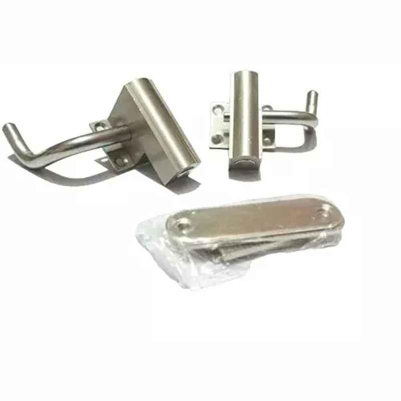 RiseOm 2 Pcs 1.5 inch Brass Silver Finish Cam Bolt Set, XW-Z7V5-PCTN (Pack of 3)