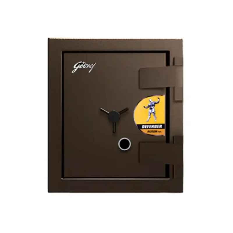 Godrej 31 Defender Aurum NX 96 Litre Alloy Steel Brown Single Door Manual Jewellery Key Lock Safe Locker