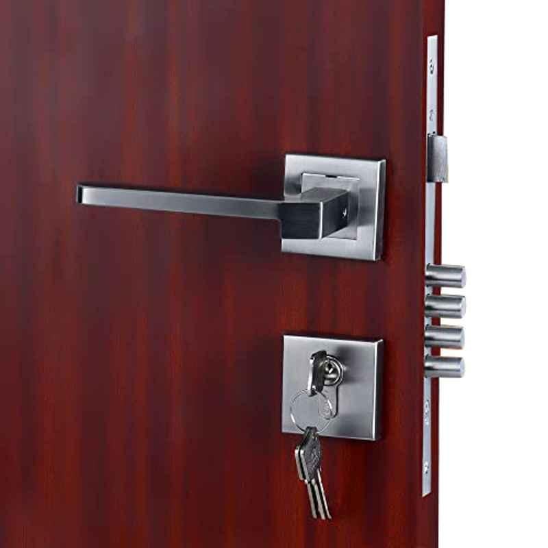 Handle Waala Rose MG306 Stainless Steel Silver One Side Key Mortise Door Lock Set