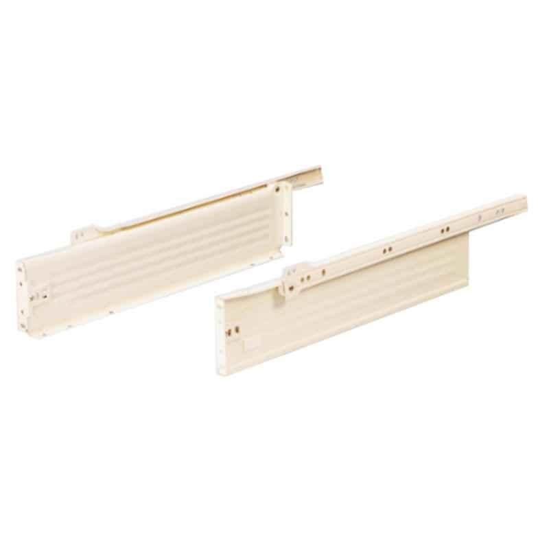 Ebco 400mm Stainless Steel Full Panel with Bottom Track Drawer Slides, FPDS54-40-6 (Pack of 2)