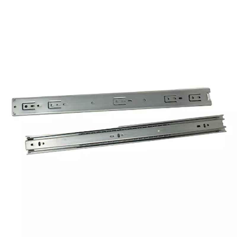 Harrison 350mm 45kg Steel HQ Cold Rolled Zinc Finish Telescopic Ball Bearing Slide, 0802