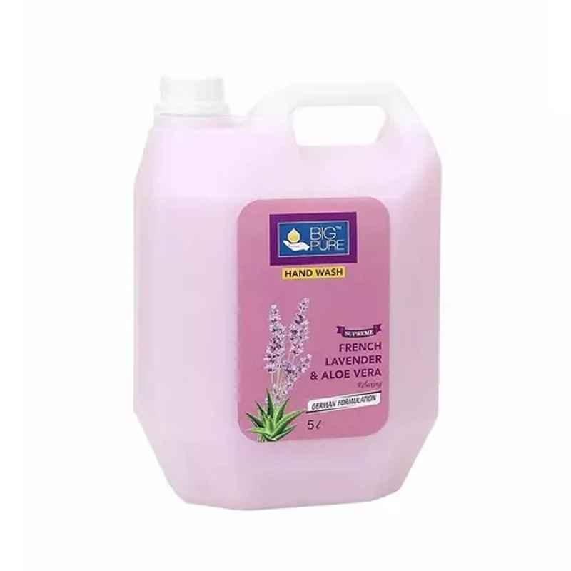 Big Pure 5 Litre French Lavender & Aloevera Pealised Type Liquid Hand Wash, HWPL5L