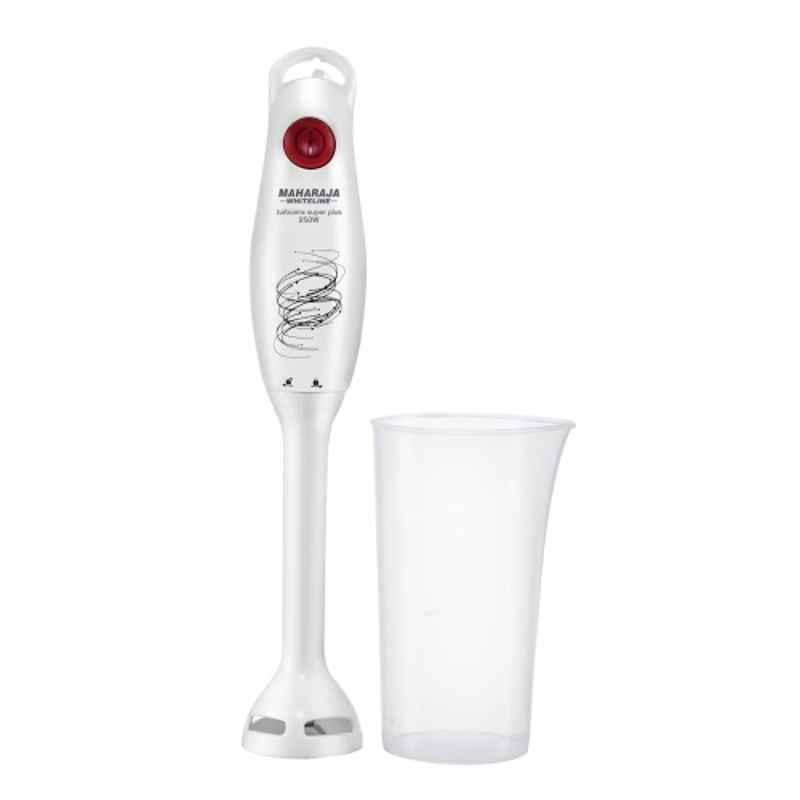 Maharaja Whiteline Turbomix Super Plus 250W White Stainless Steel Hand Blender, HB-131