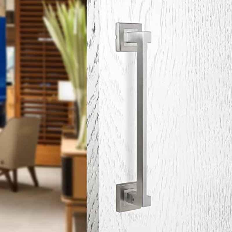 Saze 10 inch Stainless Steel Silver Satin Finish Door Handles, LB-306