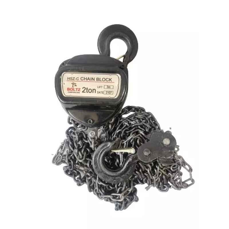 Boltz HSZ 2 Ton 3m Galvanized Chain Pulley Block with 6 Months Warranty