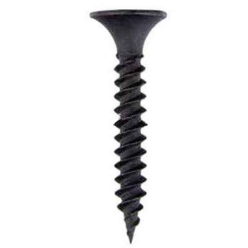 RKGD 100 Pcs 3.5x75mm Carbon Steel Black Philips Gypsum Drywall Screw Set