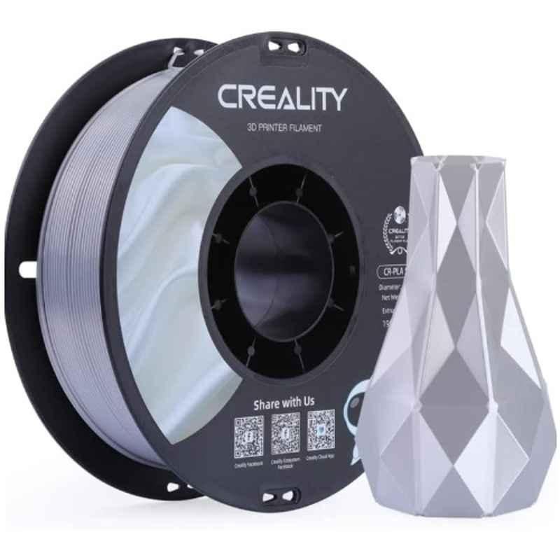 3Idea Creality 1kg 1.75mm CR-Silk & PLA Silver 3D Printing Filament, 3IDEA-CRE-CR-SILK-PLA-SLV
